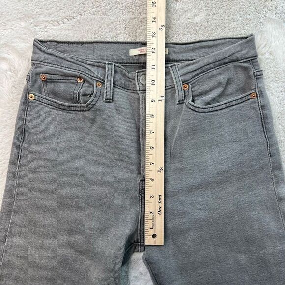 Levi's Charcoal Wedgie Straight Leg Jeans - Picture 6 of 9